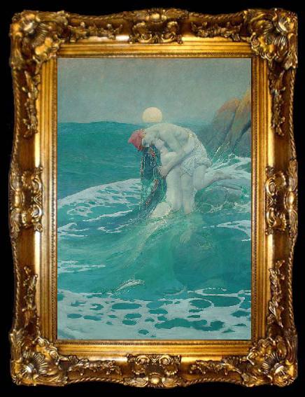 framed  Howard Pyle The Mermaid, ta009-2